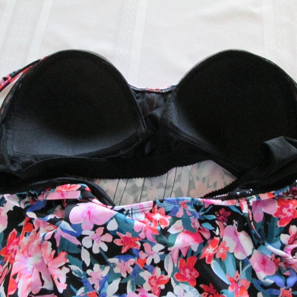 Swim Solutions Women's Blushing Pleated Tankini Top NWT Sz 12 - Picture 9 of 10